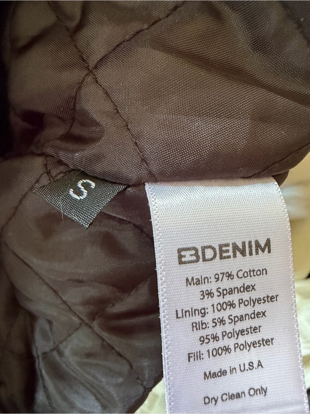 EB Denim Lombardi bomber jacket denim Washed Blue Olio oversized Revolve S - Picture 10 of 10